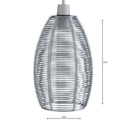 Dunelm Cigar Wire Silver Easy Fit Pendant -Dunelm Shop 1000011016 alt04