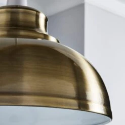 Galley Antique Brass Easy Fit Pendant -Dunelm Shop 1000038961 alt02