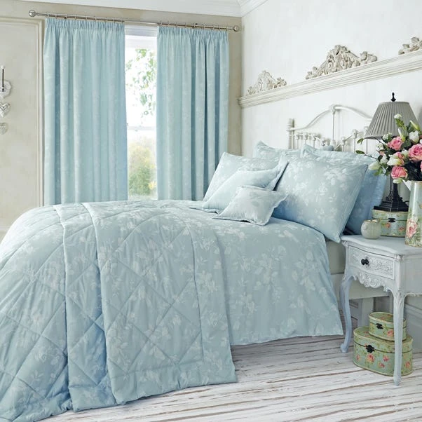 Dunelm Eden Duck-Egg Standard Pillowcase 2 Dunelm Eden Duck-Egg Standard Pillowcase - Image 2