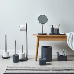 Dunelm Grey Resin Electric Toothbrush Holder -Dunelm Shop 1000083073 alt08