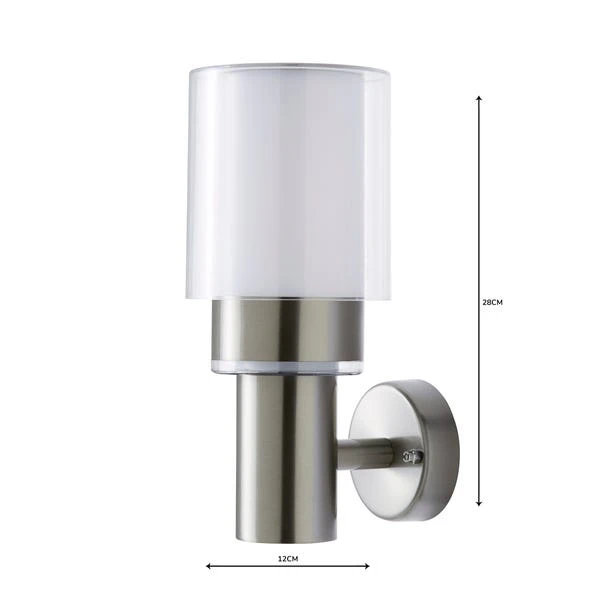 Dunelm Adoni Steel Outdoor Wall Light 5 Dunelm Adoni Steel Outdoor Wall Light - Image 5