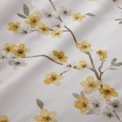 Dunelm Alisha Floral Yellow Reversible Duvet Cover And Pillowcase Set -Dunelm Shop 1000140015 alt02