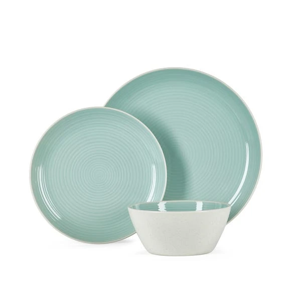 Dunelm Lulworth Seafoam 12 Piece Dinner Set 3 Dunelm Lulworth Seafoam 12 Piece Dinner Set - Image 3