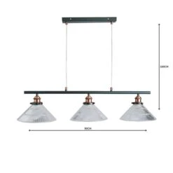 Dunelm Logan 3 Light Bar Glass Diner Industrial Ceiling Fitting -Dunelm Shop 1000158458 alt04