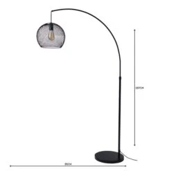 Dunelm Harrison Arc Black Floor Lamp -Dunelm Shop 1000158483 alt04