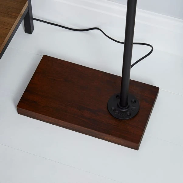 Dunelm Milas Pipe Black Industrial Floor Lamp 4 Dunelm Milas Pipe Black Industrial Floor Lamp - Image 4