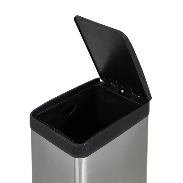 Dunelm Stainless Steel 30L Slim Recycling Bin 3 Dunelm Stainless Steel 30L Slim Recycling Bin - Image 3