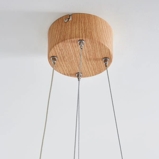 Dunelm Jaxson LED Wood Effect Ceiling Fitting 4 Dunelm Jaxson LED Wood Effect Ceiling Fitting - Image 4