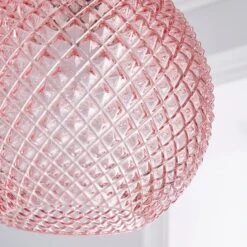 Dunelm Elodie Faceted Glass Easy Fit Pendant Blush Lustre 8 Dunelm Elodie Faceted Glass Easy Fit Pendant Blush Lustre -Dunelm Shop 1000180657 alt02