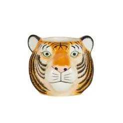 Dunelm Ceramic Tiger Head Pot 12cm -Dunelm Shop 1000182403 alt02