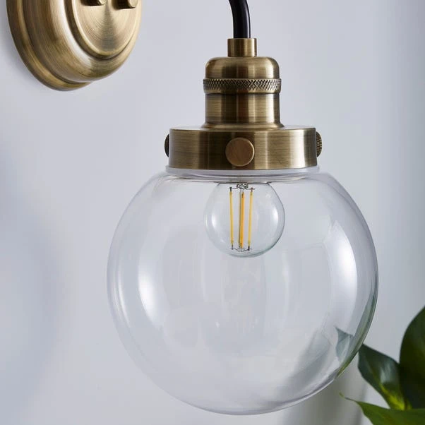 Dunelm Broden Bathroom Wall Light Ant Brass 3 Dunelm Broden Bathroom Wall Light Ant Brass - Image 3