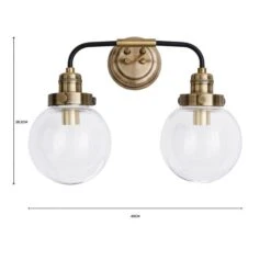 Dunelm Broden Bathroom 2 Light Wall Light Antique Brass 11 Dunelm Broden Bathroom 2 Light Wall Light Antique Brass -Dunelm Shop 1000182578 alt07