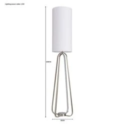 Dunelm Robyn Dual Lit Integrated LED Floor Lamp White 11 Dunelm Robyn Dual Lit Integrated LED Floor Lamp White -Dunelm Shop 1000182924 alt07