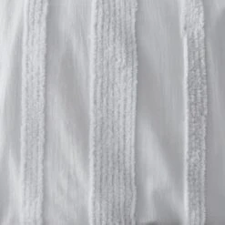 Dunelm Ezra White Tufted Luxe 100% Cotton Duvet Cover And Pillowcase Set -Dunelm Shop 1000185684 alt02