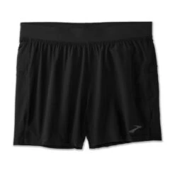 Brooks | Men's Sherpa 5" Short - Black -Dunelm Shop 211332001 M brooks sherpa5inshort front