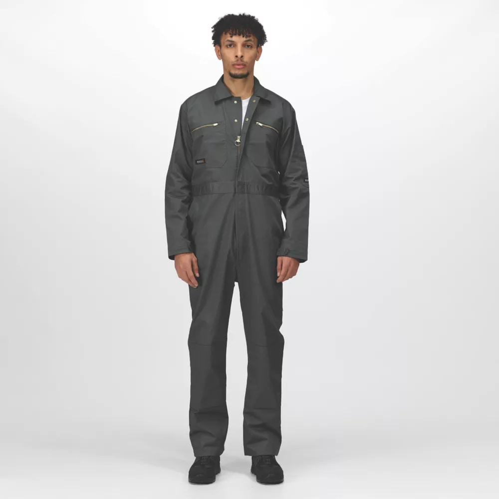 Regatta Zip Fasten All-in-1s Coverall Sage Large 41 1/2" Chest 34" Leg 5 Regatta Zip Fasten All-in-1s Coverall Sage Large 41 1/2" Chest 34" Leg - Image 5