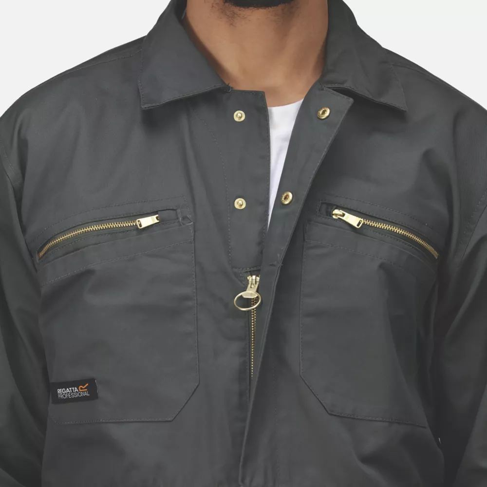Regatta Zip Fasten All-in-1s Coverall Sage Large 41 1/2" Chest 34" Leg 6 Regatta Zip Fasten All-in-1s Coverall Sage Large 41 1/2" Chest 34" Leg - Image 6