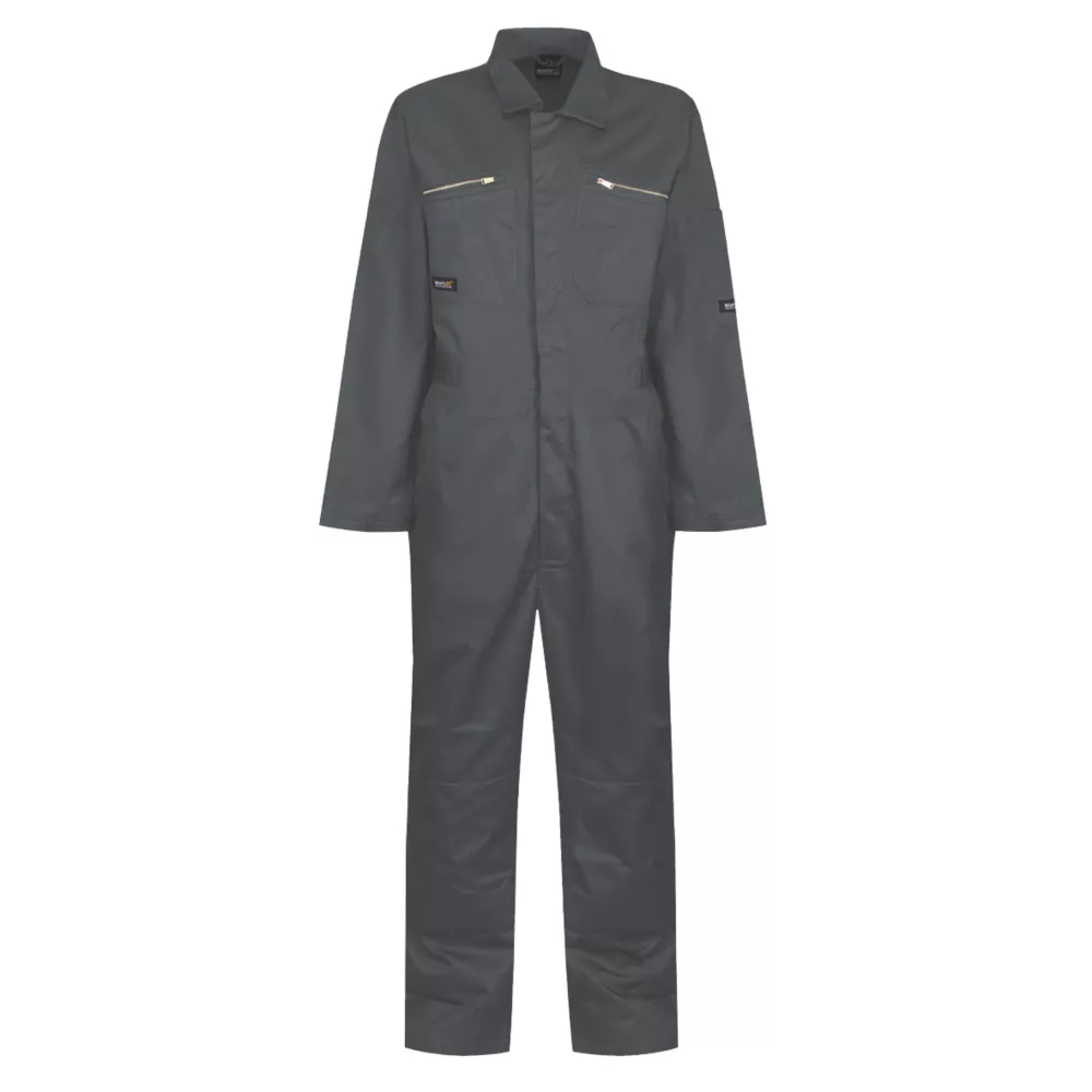 Regatta Zip Fasten All-in-1s Coverall Sage Large 41 1/2" Chest 34" Leg 1 Regatta Zip Fasten All-in-1s Coverall Sage Large 41 1/2" Chest 34" Leg