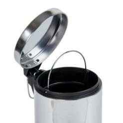 Dunelm Bathroom Basics 3-Litre Silver Pedal Bin 5 Dunelm Bathroom Basics 3-Litre Silver Pedal Bin -Dunelm Shop 30054117 alt02