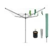 Brabantia 4 Arm Liftomatic Rotary Washing Line With Accessories, 50m