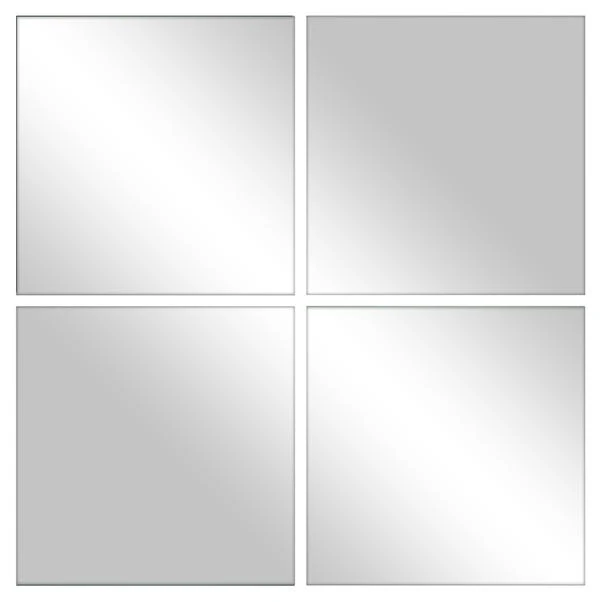 Dunelm Pack Of 4 Square Multi Purpose Tile Mirrors, 27cm 1 Dunelm Pack Of 4 Square Multi Purpose Tile Mirrors, 27cm