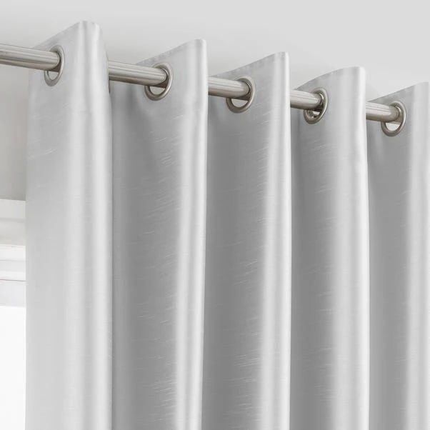 Dunelm Montana Silver Eyelet Curtains 1 Dunelm Montana Silver Eyelet Curtains