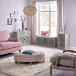 Dunelm Lucy Cane Grey Storage Bench -Dunelm Shop 30267548 alt05