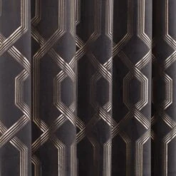 5A Fifth Avenue Bergen Charcoal Velour Eyelet Curtains -Dunelm Shop 30273752 alt02