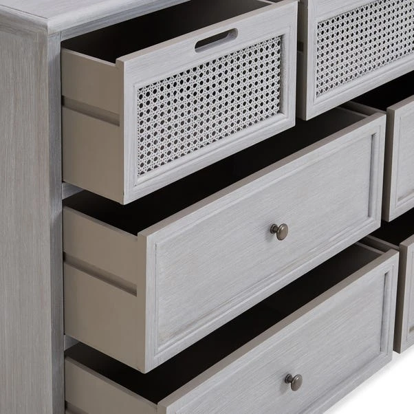 Dunelm Lucy Cane 7 Drawer Chest 5 Dunelm Lucy Cane 7 Drawer Chest - Image 5