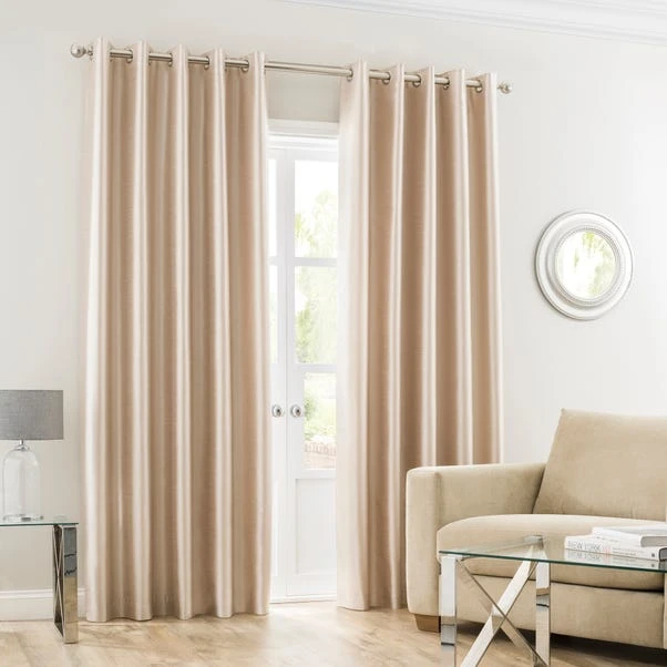 Dunelm Montana Cream Eyelet Curtains 2 Dunelm Montana Cream Eyelet Curtains - Image 2