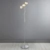 Dunelm Arta 3 Arm Smoked Glass Floor Lamp