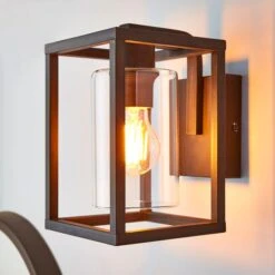 Dunelm London Bronze Industrial Wall Light