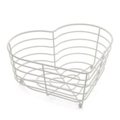 Dunelm Heart Wire Fruit Basket