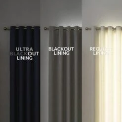 Dunelm Luna Brushed Natural Blackout Eyelet Door Curtain 8 Dunelm Luna Brushed Natural Blackout Eyelet Door Curtain -Dunelm Shop 30651037 alt08