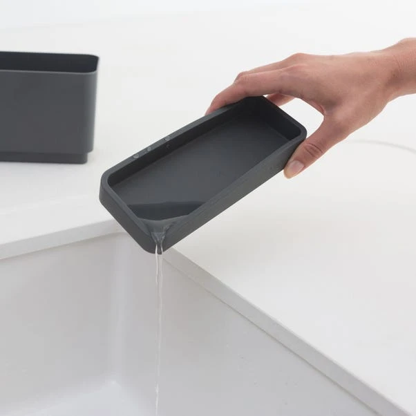 Brabantia Sinkside Dark Grey Sink Organiser 4 Brabantia Sinkside Dark Grey Sink Organiser - Image 4