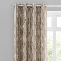 Luxury Collection Luxor Metallic Champagne Eyelet Curtains