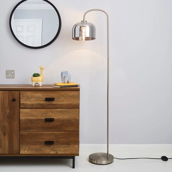 Dunelm Palazzo Smoked Glass Floor Lamp 1 Dunelm Palazzo Smoked Glass Floor Lamp