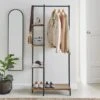 Dunelm Fulton Clothes Rail With Shelves