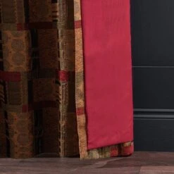 Luxury Collection Prague Chenille Terracotta Eyelet Curtains -Dunelm Shop 30716846 alt06