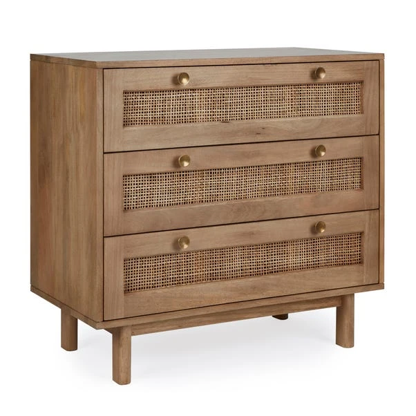Dunelm Indi 3 Drawer Chest, Mango Wood 3 Dunelm Indi 3 Drawer Chest, Mango Wood - Image 3
