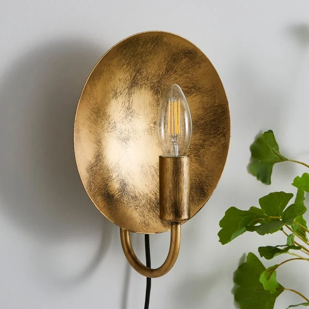 Dunelm Reflect Easy Fit Plug In Wall Light 2 Dunelm Reflect Easy Fit Plug In Wall Light - Image 2