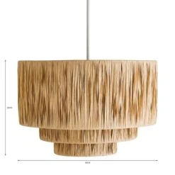 Dunelm Ruolan Raffia 3 Tier Pendant Shade Shade -Dunelm Shop 30730588 alt07