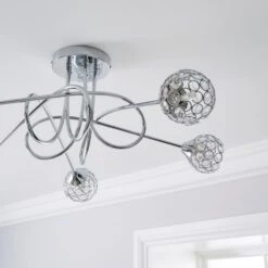 Dunelm Portia 5 Light Ceiling Fitting -Dunelm Shop 30730614 alt02