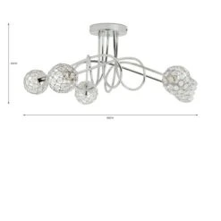 Dunelm Portia 5 Light Ceiling Fitting -Dunelm Shop 30730614 alt07