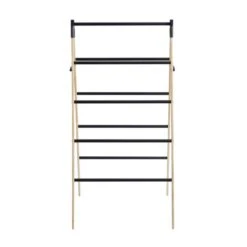 Dunelm Ladder Bamboo Matt Black Indoor Airer -Dunelm Shop 30734920 alt05