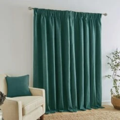 Dunelm Wynter Jade Thermal Pencil Pleat Curtains -Dunelm Shop 30735979 alt04
