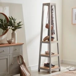 Dunelm Bromley Corner Coat Stand Grey