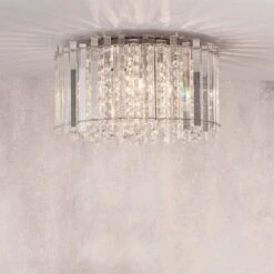Vogue Lighting Vogue Crystal Blessing 4 Light Flush Ceiling Fitting