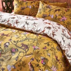 Furn Furn. Wildings Ochre Duvet Cover And Pillowcase Set -Dunelm Shop 30746837 alt02