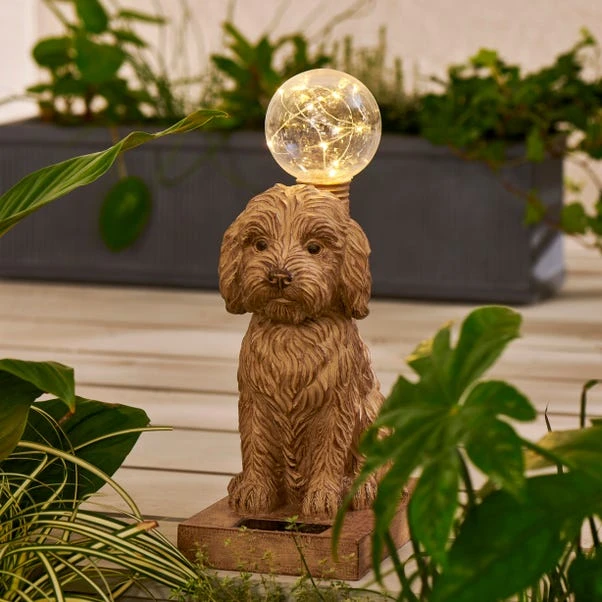 Dunelm Cockapoo Solar Light Natural 1 Dunelm Cockapoo Solar Light Natural